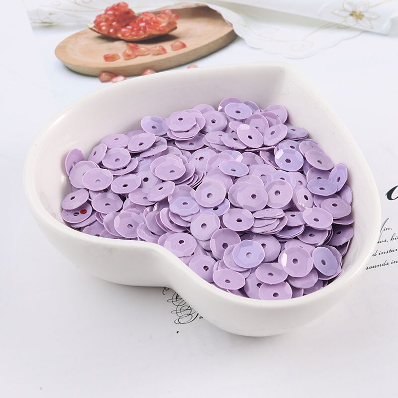 720Pcs 6Mm Cup Pailletten Pvc Effen Kleur Naaien Pailetten Diy Craft Scrapbook Bruiloft Decoratie Stof Halloween Party Verfraaien: Solid lila