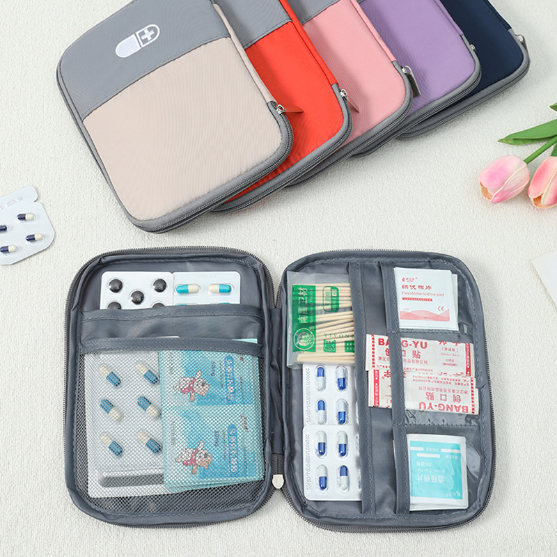 Portable Travel Medicine Storage Bag Version Emergency Convenient Bag Multi-Purpose Oxford Cloth Home Bedroom Living Room