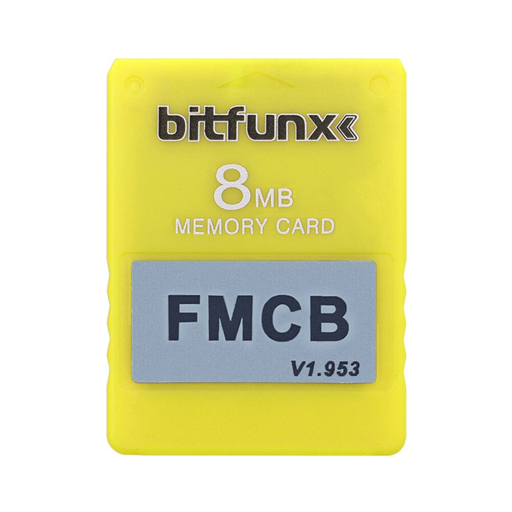 Memory Card Game Consolas Accessoires Fmcb Mcboot Gratis Mc Boot V1.953 Card Game Memory Card Voor Playstation 2: Yellow 8MB