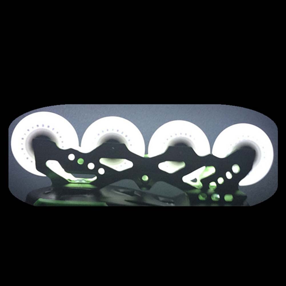 LED Light Skate Wheel Led Inline Sliding Flash PU Roller Skate Wheel 72/76/80mm