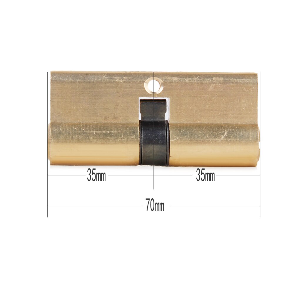 Set Of Key Cylinder With 7Keys High Security Door Lock Barrel Brass 75MM 35/35