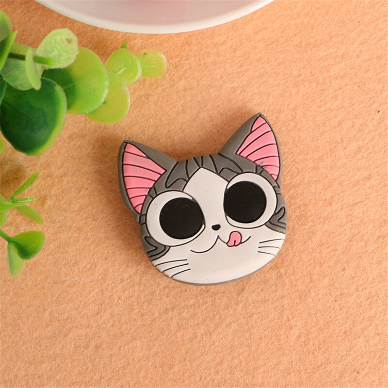 Dessin animé silicone chat patte support de téléphone mobile anneau support d'extension doigt poignée support base doigt haut support support de prise de téléphone