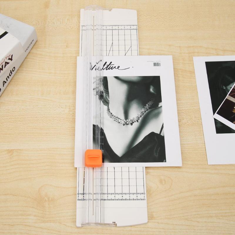 Recortadora de papel con Base de plástico A4, cortador de papel, cuchilla para álbum de recortes de oficina, utensilios para manualidades de arte para el hogar y la Oficina