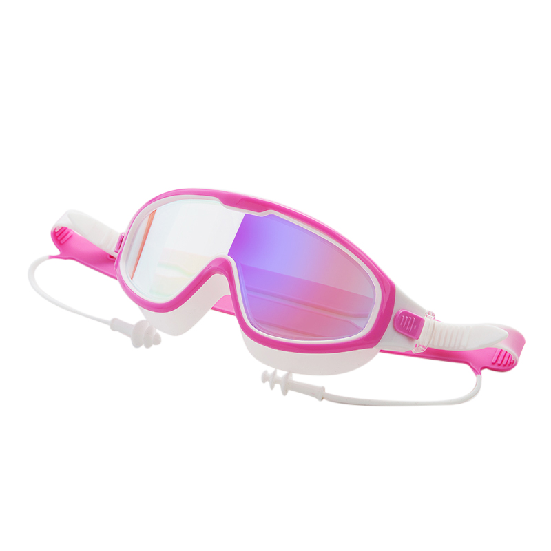 Anti-Fog Swim Eyewear Jongens Siliconen Zwembril Eyewear Waterdichte Duiken Zwemmen Bril Met Oordopjes
