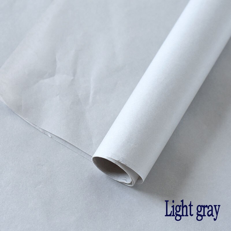 20pcs/set High 50*70cm Tissue Paper Flower Clothing Shirt Shoes Packaging Craft Paper Roll Wine Wrapping Papers: Light gray