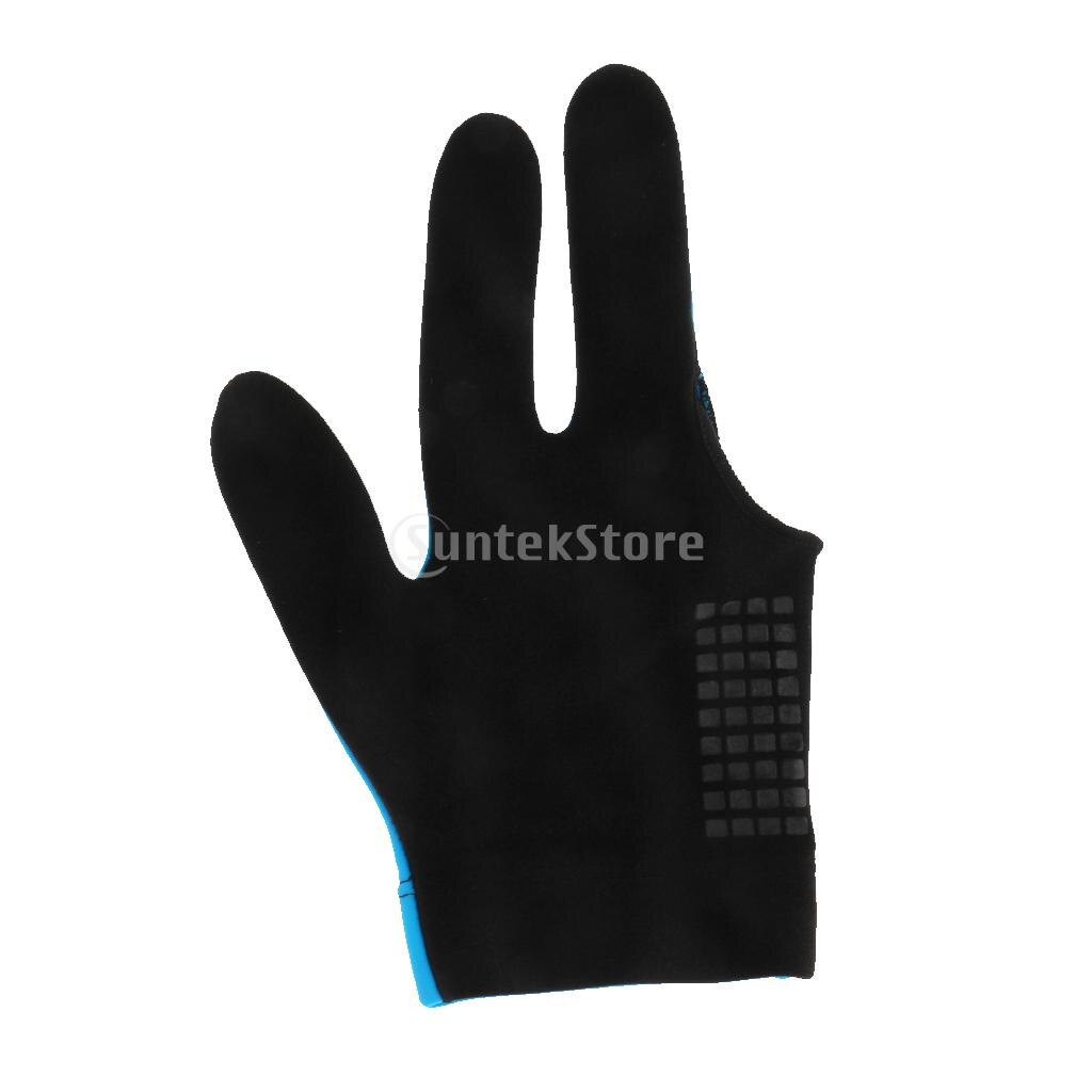 Biljart Pool Shooters Linkerhand 3 Vingers Handschoenen 5 Kleuren Biljart Handschoenen Snooker Handschoenen Biljart Accessoires