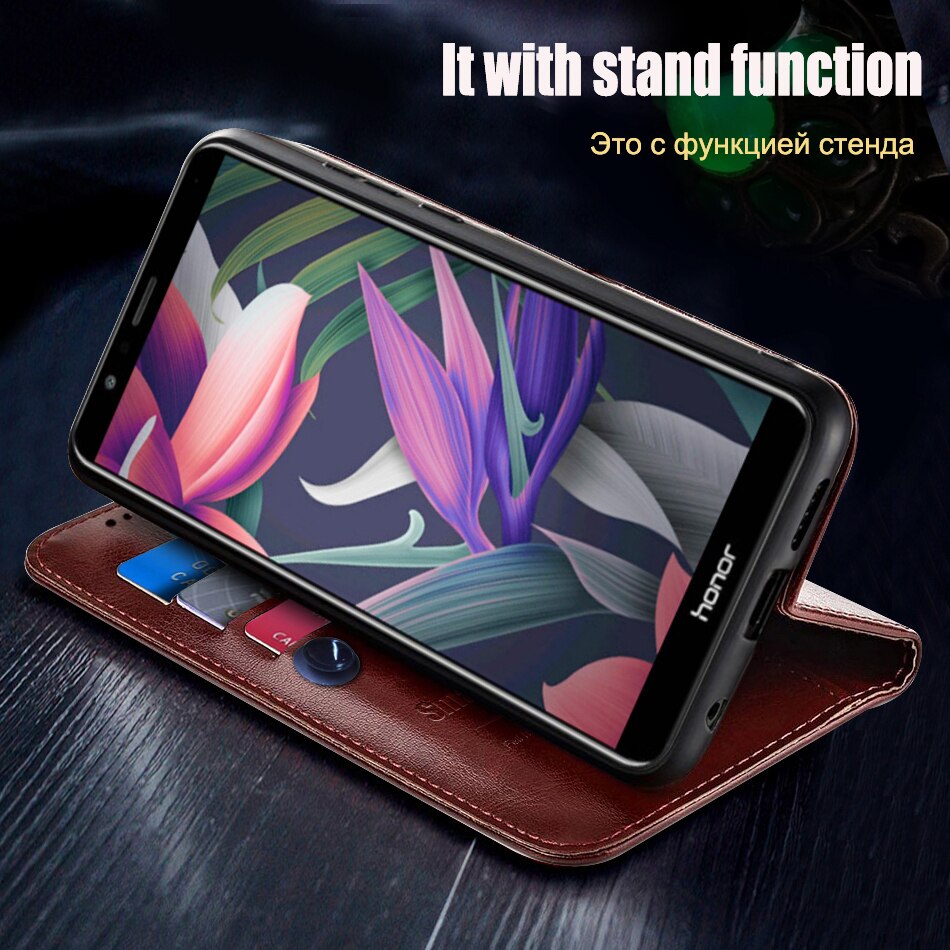 Flip leather Case For Huawei Honor 7X Honor7X 5.93 inch Case Silicone Cover Case For Huawei Honor 7X Phone Cases