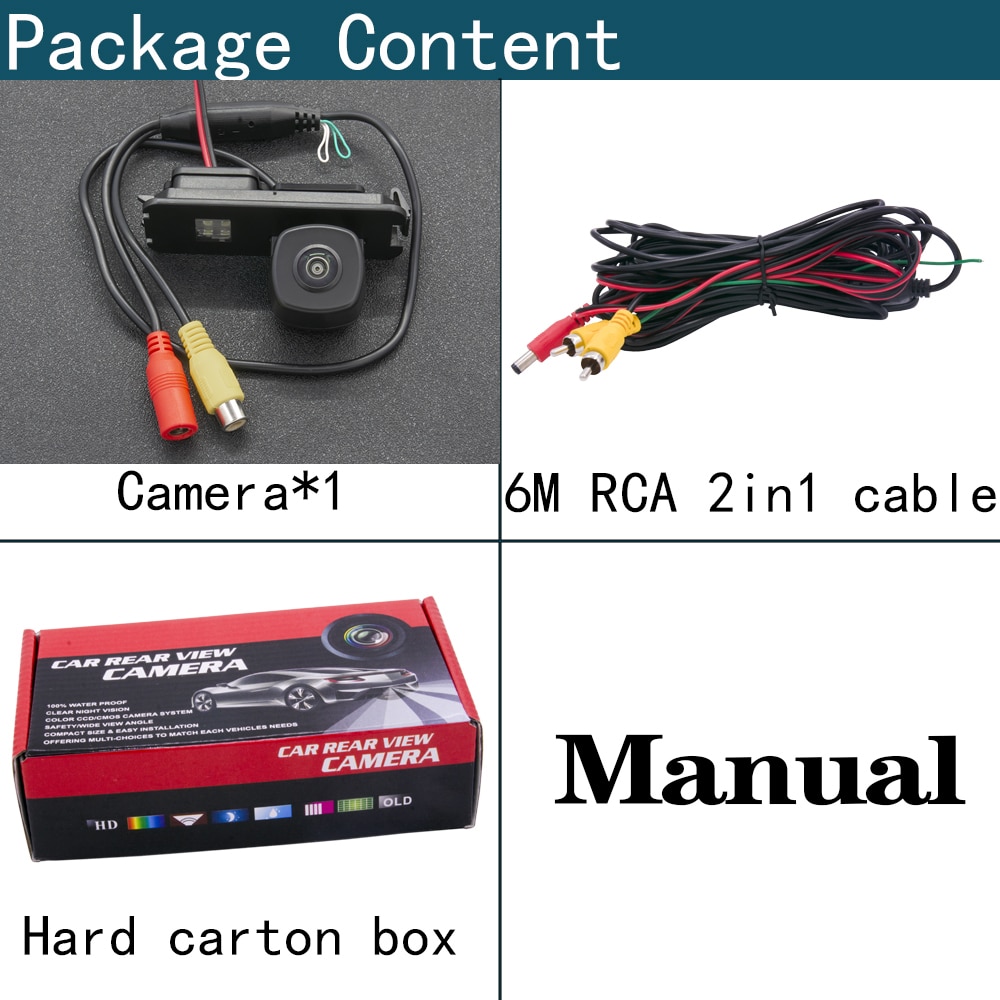Cámara de visión trasera para coche, videocámara HD 1280x720 ojo de pez de 170 grados para Seat Altea XL /Freetrack 2007 ~ Seat Toledo Mk4 (NH) ~
