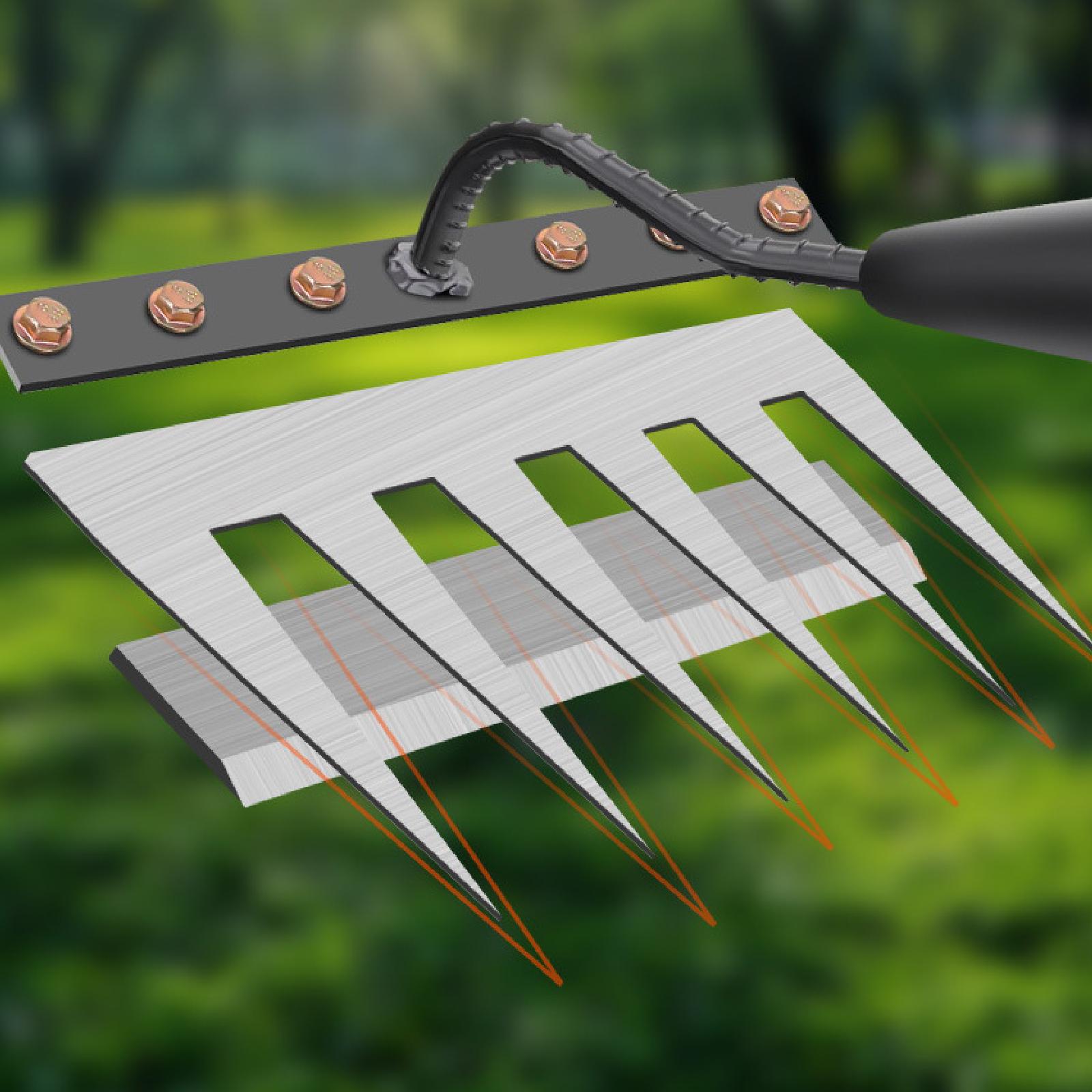 Garden Rake Head Gardening harrow Weeding Rake Digging Tilling Agricultural Tool Garden Hoe For Farming Loosening Cultivating