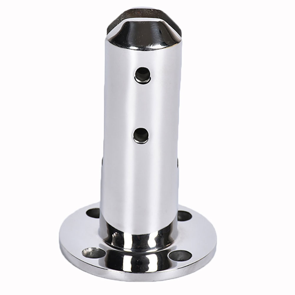 Glass Clamp Stainless Steel Pool Fence Round Bracket Support Shelf Holder For Glass / Wood Shelves Glass Clamps