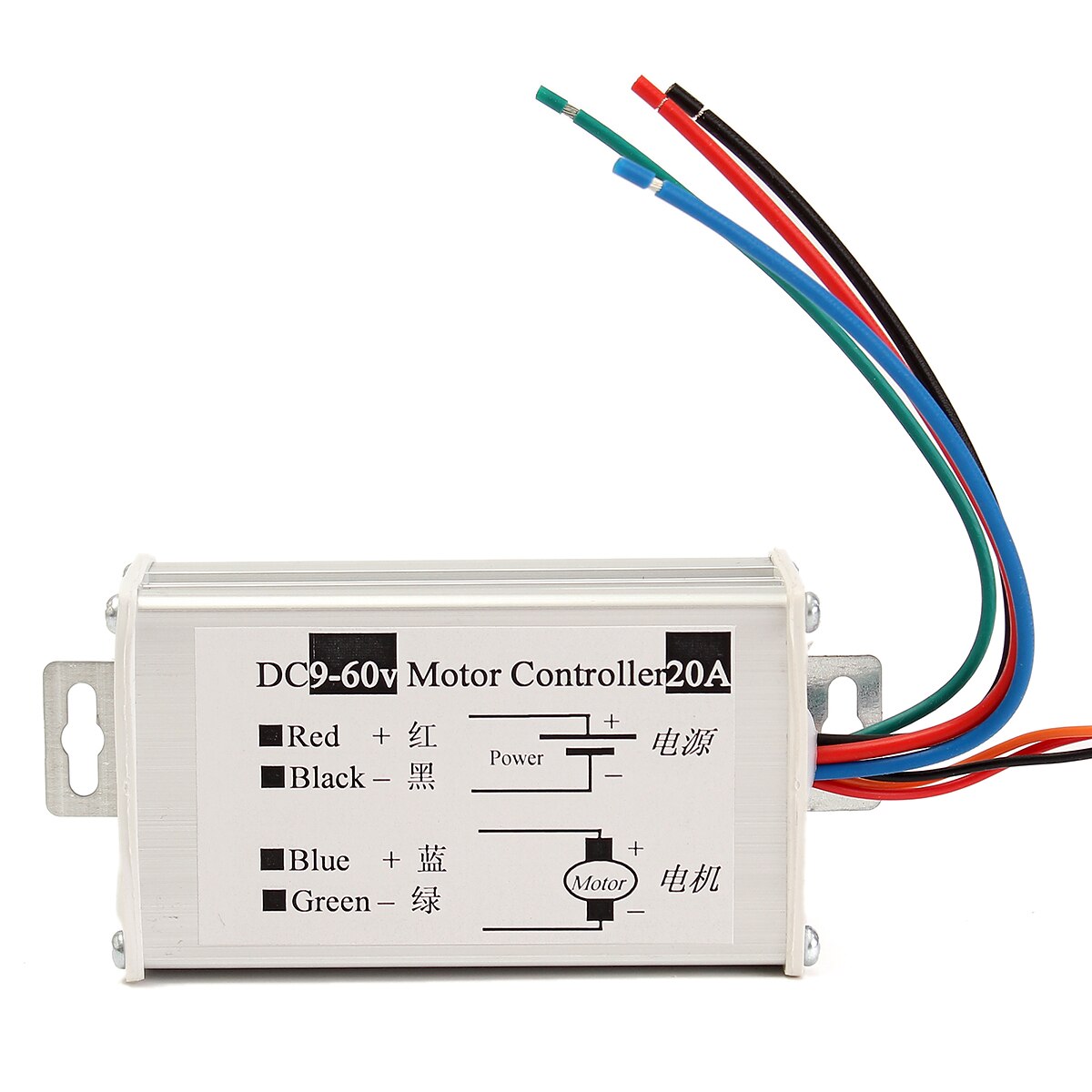 Neue 12V 24V 20A Max. PWM DC Motor Stufenlose Variable Speed Controller 25kHz Schalter