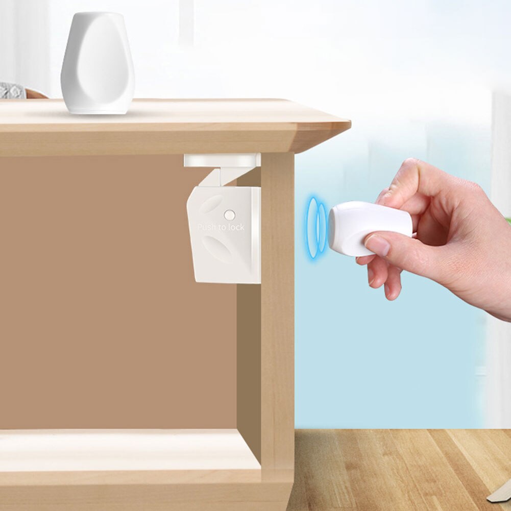 Cerradura A Prueba Niños Blanca Cerraduras Magnéticas Para Cajones De Armarios De Seguridad Para Bebés, 8 Cerraduras 2 Llaves A Prueba De Ninos Invisibles Sin Dedos Atrapados Facil Instalacion Sin Nevera Coche