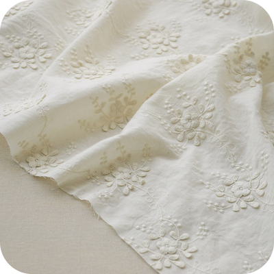 MAYJOYDIY 0.9M 150Cm Breedte Witte Bloem Mesh Kant Stof Bloemen