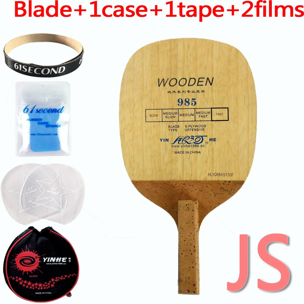 Original Yinhe Milky Way Galaxy Yinhe 985 Japanese penhold table tennis pingpong blade: JS with YM case