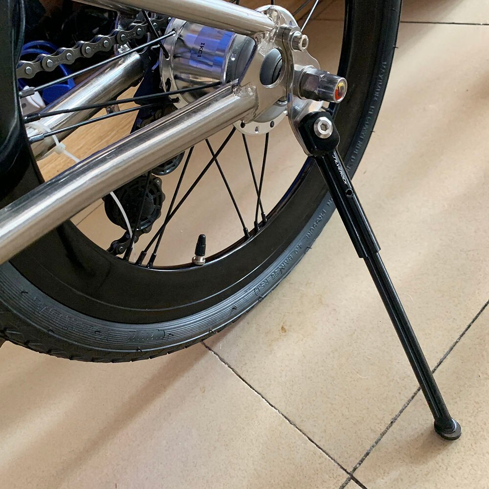 Silverock Legierung Fahrrad Ständer 16 "349 Parkplatz Stehen für Brompton Hechte 3 sechzig Trifold Hinterachse trete Stehen Seite standaard