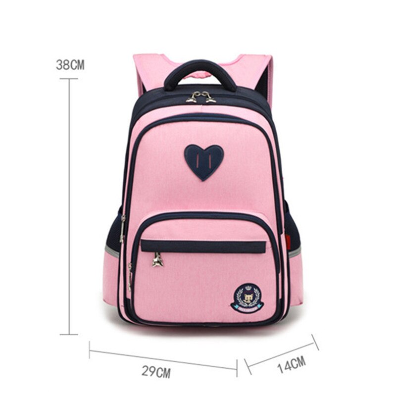 Waterdichte kinderschooltassen jongens meisjes basisschoolrugzakken kindertas schooltas orthopedische rugzak mochila infantil: Roze klein