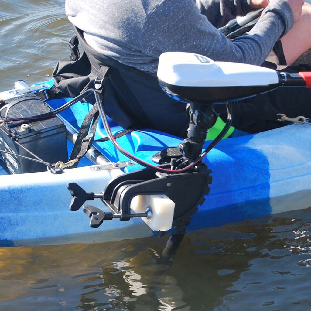 2 Pieces Sit On Top Kayak Boat Engine/Motor Mount Stand Holder Bracket Mounting Fittings