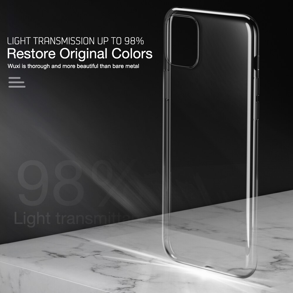 Ultra cienka szczupła przezroczysta miękka obudowa telefonu dla iPhone 6 6s 7 8 Plus 5 5s SE 2020 iPhone 11 12 Pro X XR XS Max Capa przezroczysta okładka