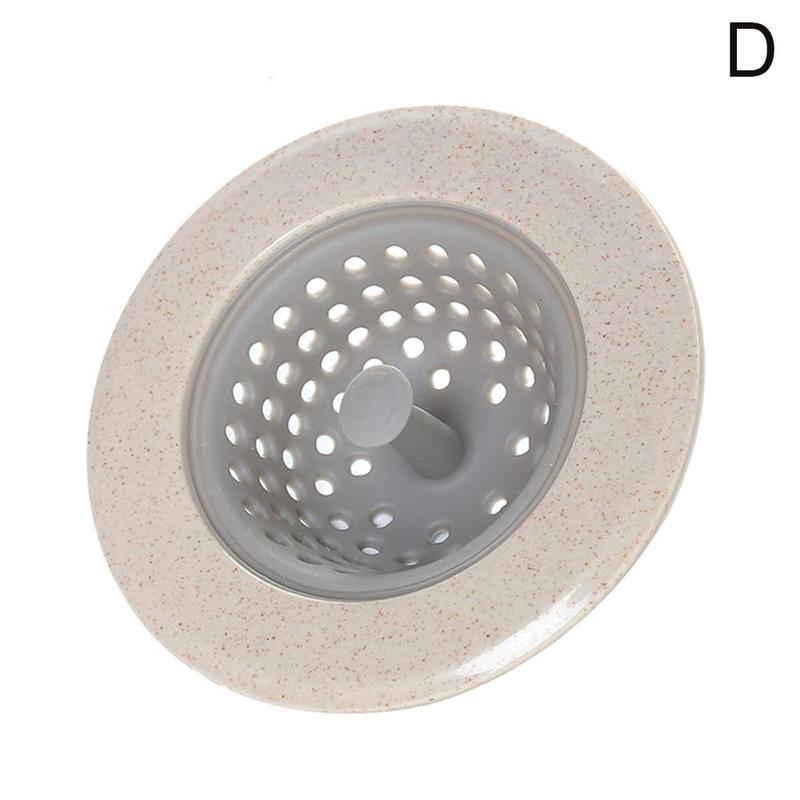 Siliconen keukenfilter gootsteenzeef zeef vulmiddel haar gootsteen gaasfilter badkamer afvoer vergiet douche rioolzeef 1pc r0 c 1: Lichtgrijs