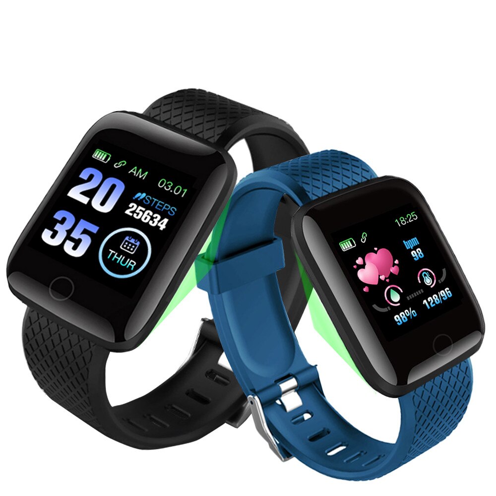 Smart armbånd blodtryksmåling vandtæt fitness tracker ur pulsmåler skridttæller smart band kvinder mænd