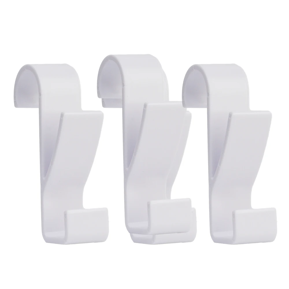 3/6PCS Badkamer Hanger Clips Verwarmde Handdoek Radiator Rail Haak Houder Multifunctionele Droogrek Haak Handdoek Kleding opslag Hanger: Light Grey