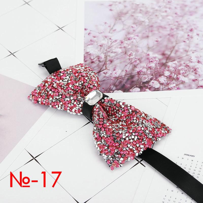 Diamant Zwart Rood Strikje Mannen Voor Strass Kraag Mannen Bowtie Kristal Chaton Super Cool Luxe Wedding Party Strikjes vlinder: 17