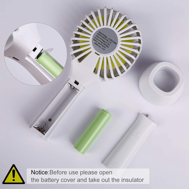 Mini Handheld Fan USB Desk Fan, Small Personal Portable Table Fan with USB Rechargeable 1200MAh Battery Operated Cooling Electri