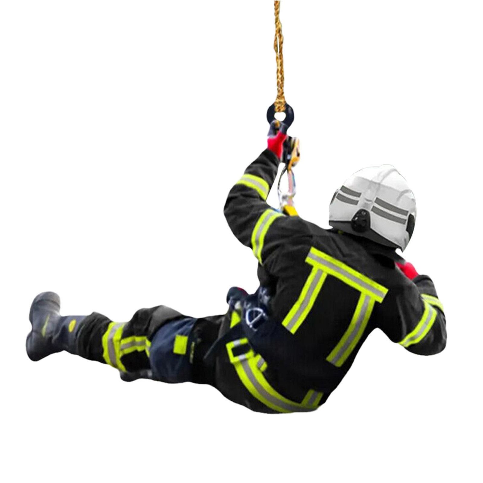 Christmas Decoration Acrylic Decoration Christmas Decoration Tree Pendant, Wall Window, Car Firefighter Pendant Set: Deep Sapphire