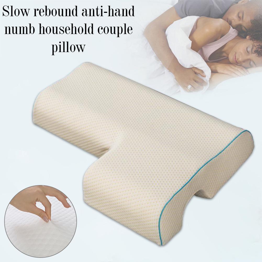 1pc Couple Pillow Home Memory Foam Pillow Breathable Skin-friendly Hug Rebound 1.7kg Slow Pillow Arch B4L4
