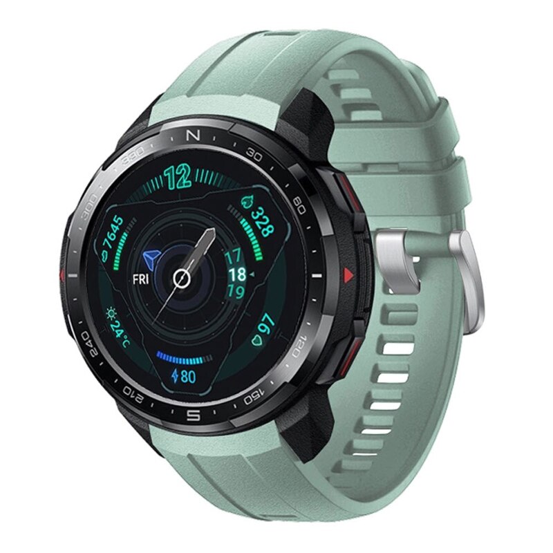 Correa de silicona para Honor GS Pro, repuesto deportivo de , correa de muñeca para Honor GS Pro, correas de reloj ajustables: Gray green