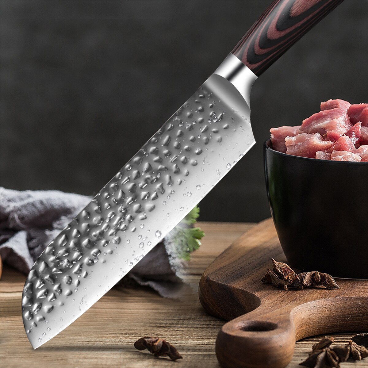 Knife Set of kitchen knives High Carbon Steel kitchen device sets Forged steel Cutlery set Japanese knife