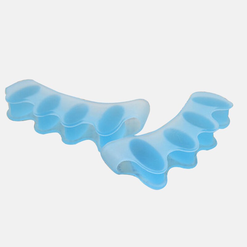 1pair Gel Toes Orthotics Hammer Toe Separators Stretchers Alignment Overlapping Orthopedic Shoes Useful Cushion Feet Care Insole: blue