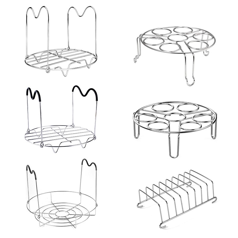 Stainless Steel Steamer Pot Pan Cooking Stand Heavy Duty Durable Stainless Steel Pressure Cooker Steamer Rack Trivet Cookware