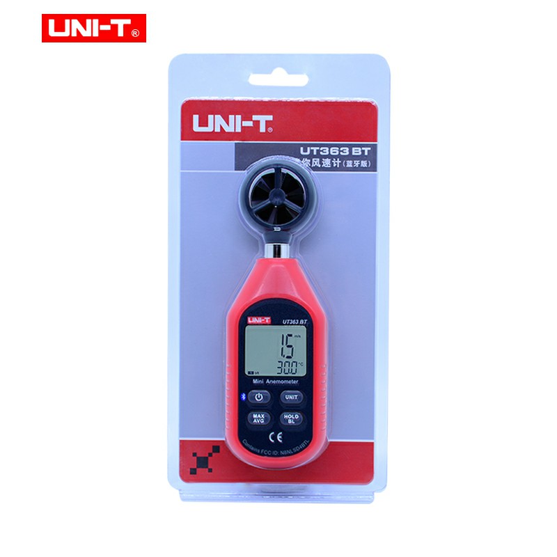 UNI-T UT363BT Wind Speed Meter Digital Bluetooth Pocket Size Anemometer Measurement Thermometer Mini Wind Meter Anemometer