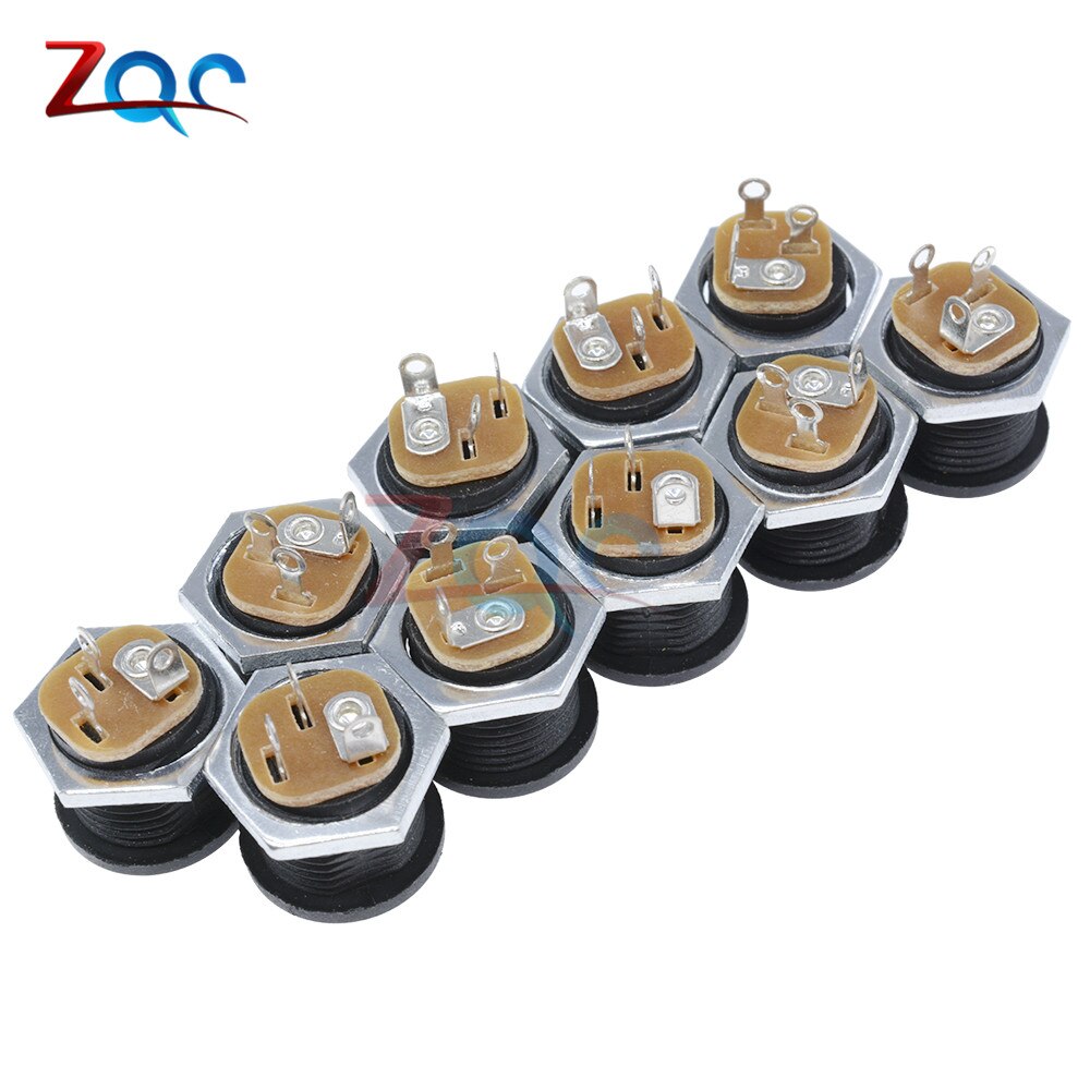 10 Pcs Dc Power Connector Pin 2.1X5.5 Mm Vrouw Plug Jack + Stekker Jack Socket Adapter Pcb mount Diy Adapter Connector 2.1X5.5: Female Jack 10 type3