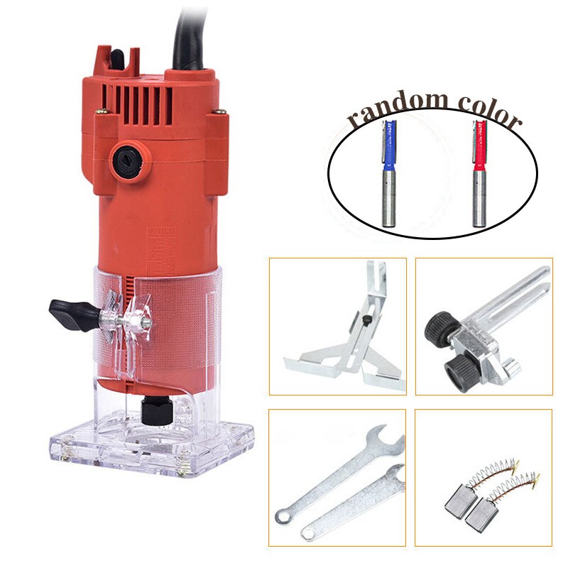 CNC Wood Milling Machine Electric Hand Router Woodworking Manual Trimmer Engraving Slotting Trimming Carving 220V 800W