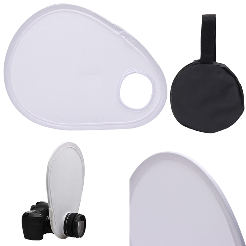 Objectif de Flash de photographie pliable universel, réflecteur diffuseur pour appareil photo DSLR SLR
