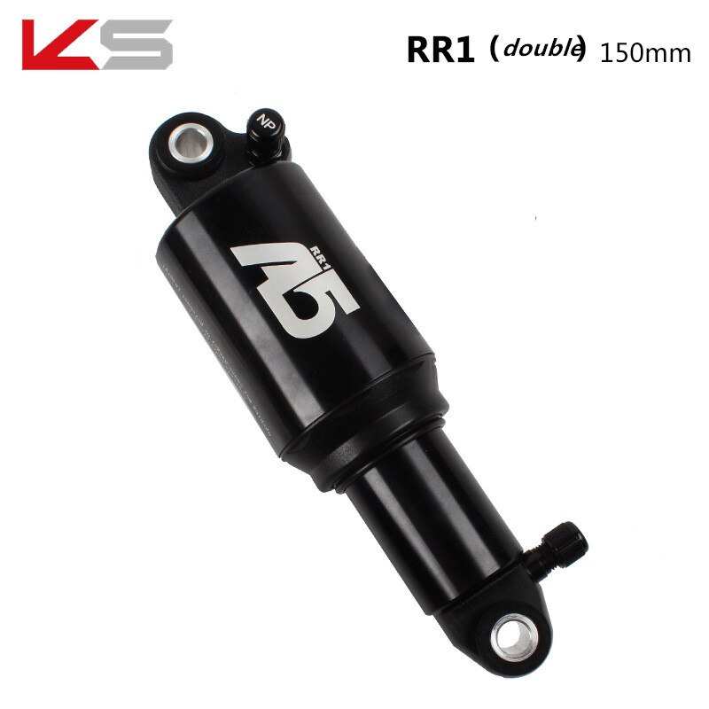 KS A5-RR1 Góra rower powietrze tylny amortyzator podwójny/pojedynczy powietrze Chambe 125/150/165/190mm miękki regulowany tylny amortyzator: 150mm podwójnie