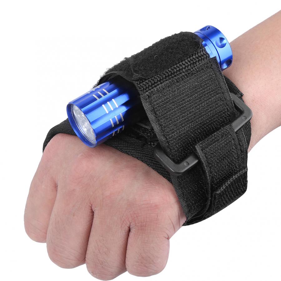 Lampe de poche de plongée gant torche de plongée boussole digitale Anti-perte réglable torche sous-marine main libre porte-lumière gants