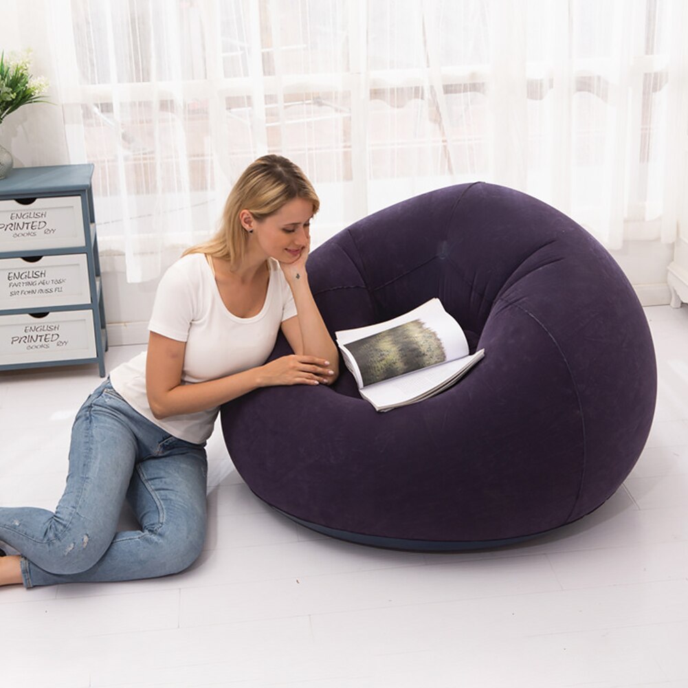 Liege Komfortable draussen Klapp Sitzsack Stuhl Aufblasbare Faul Sofa Hause Dekoration Schlafzimmer Waschbar Wohnzimmer Keine Füllstoff