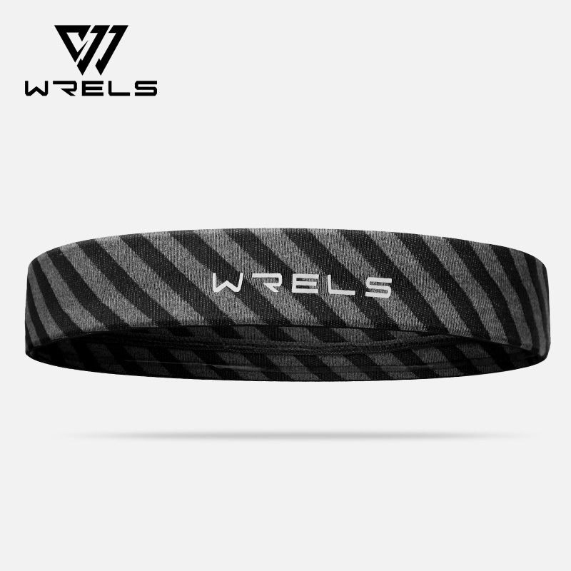 WRELS Sporthoofdbanden Antislip Vochtafvoerende Workout Zweetbandjes voor Hardlopen Yoga Sneldrogende elastische zweethaarband: green