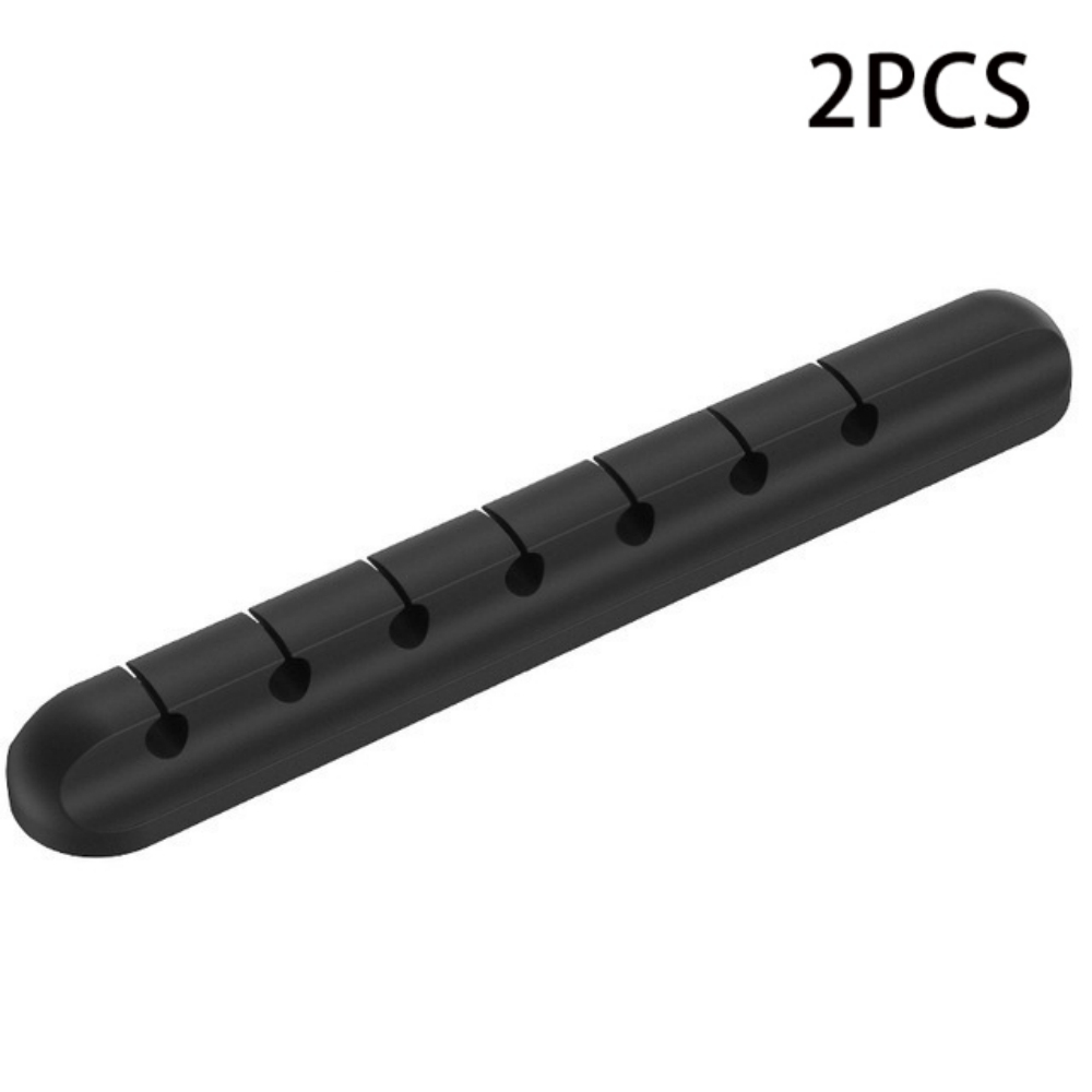Kabel-Organizer, Silikon, USB-Kabelaufwicklung, für Höhle Schreibtisch, ordentliche Verwaltung-Clips, Kabelhalter für Maus, Kopfhörer, Kabel-Organizer: Gelb
