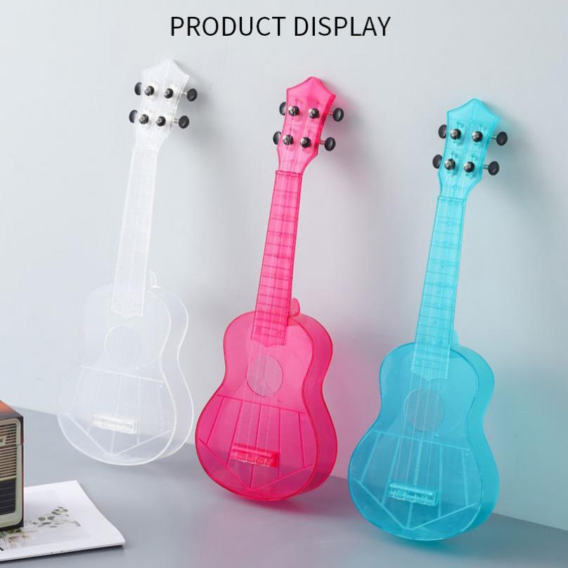 21Zoll Sopran Ukulele transparent PC Material Integral- Unibody Leicht Süssigkeit Colored 3 Saiten Gitarre