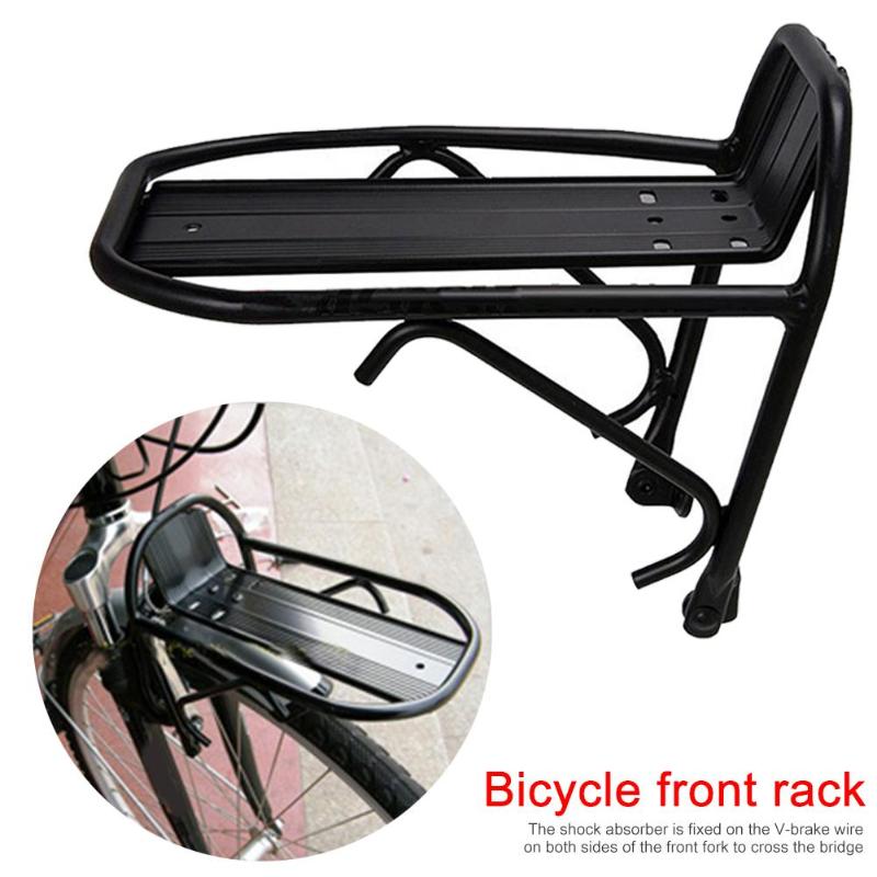 MTB Road Bike Bicycle Front Rack Carrier Panniers Bag Carrier Luggage Shelf Cycling Bracket