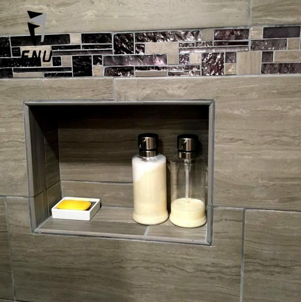 Ceramiczna biel mydelniczka naczynie ze stali nierdzewnej uchwyt na mydło strąk prysznic dwuwarstwowa tacka na mydło ze spustem + 3 szt. Haki na ręczniki