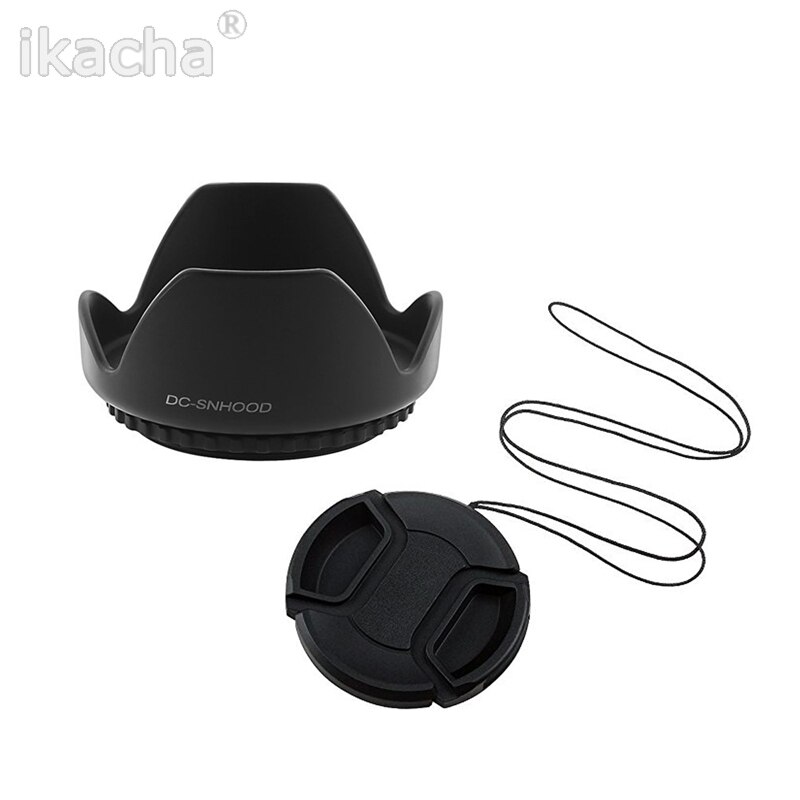 55mm UV FLD CPL Lens Filter Set + Lensdop + Bloem Zonnekap voor Nikon Sony Pentax Voor Canon D5200 D3300 D3100 Camera accessoires