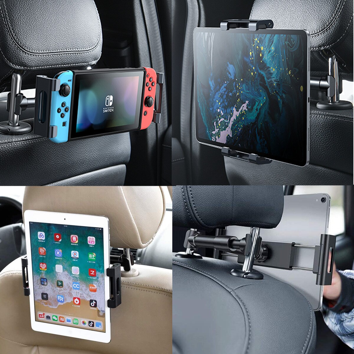 4.7-12.5 Inch Universele Auto Tablet Telefoon Houder Voor Ipad Pro 11 Tablet Auto Houder Back Seat Mount telefoon Houder Auto