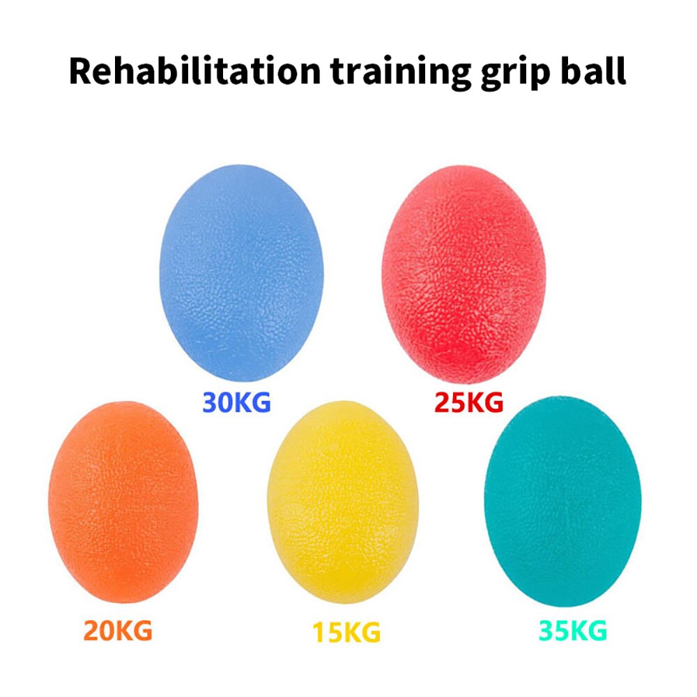 Ściskacz w kształcie jajka piłka robić ćwiczenia ręki palec siła piłka w średnim wieku i starszych palec rehabilitacja uchwyt treningowy piłka