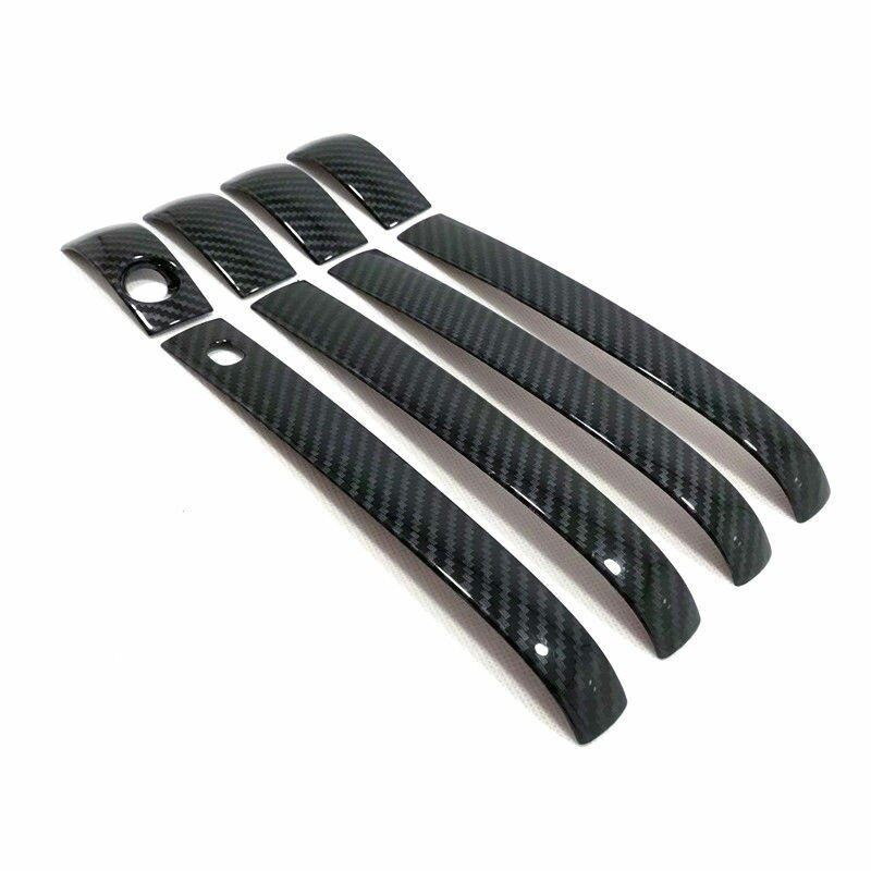 Für Jeep Grand Cherokee Carbon Fiber Schwarz Seite Türgriff Abdeckung Trim 8pc Auto modifikation Auto teile