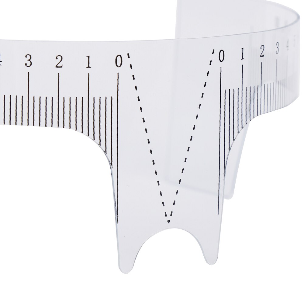 10 sztuk wielokrotnego użytku pół stały regulacja brwi oko brew narzędzie robić pomiaru brwi przewodnik linijka Microblading suwmiarka wzornik narzędzia robić makijażu